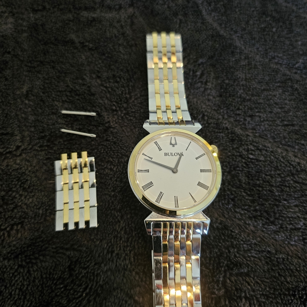 Bulova Womens Gold and Silver Watch